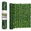 UNIPART Siepe Artificiale Frangivista 3x1 m Effetto Edera Verde | Rete Privacy Decorativa per Balcone Terrazzo Giardino Recinzione Cancello | Foglie Artificiali Senza Manutenzione