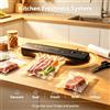 NONE Sigillatrice Sottovuoto Elettrica 90W - Aspirazione 60Kpa per Conservazione di Carne e Verdure, Include 10 Sacchetti Sottovuoto