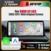AUTOTOP Autoradio con schermo touchscreen da 10,25 pollici, risoluzione 1920x720p, sistema wireless Carplay e Android Auto, sistema operativo Linux, per BMW X3 E83 (2003-2011), con schermo originale,