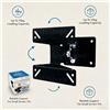 NONE 360 ° Supporto da parete girevole per monitor TV, 14-27 pollici, portata 15 kg, VESA 75x75 100x100 mm