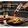 NONE Macinapepe e macinacaffè elettrico automatico, 5W, 65 giri/min, 500 mAh, ricaricabile tramite USB-C, con regolazione della macinatura, ideale per la cucina.