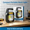 NONE Lampada da lavoro portatile con batteria da 1000 mAh, lampada a LED con tecnologia COB, design pensato per essere appesa, ideale per l'uso in officine all'aperto e in casa.