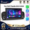 podofo Autoradio Android Podofo con schermo touchscreen HD da 7 pollici, 4GB+64GB, navigazione GPS, WiFi, Bluetooth, FM, lettore musicale USB, CarPlay wireless e Auto Mirror Link per Fiat Panda 2013-2020