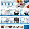 NONE Bilancia da cucina digitale in acciaio inossidabile, bilancia elettronica per alimenti ad alta precisione, con display a LED, portata 5 kg/1 g, misurazione in diverse unità, ideale per cucinare e
