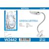 NONE Lampada da scrivania con clip e braccio flessibile, attacco E27, lampada da tavolo con morsetto, massima potenza 40W, alimentazione AC100-240V, cavo di alimentazione da 80 cm con interruttore on/off,