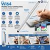 NONE Penna stilo universale con schermo touchscreen, realizzata in lega di alluminio, per iPad, tablet Android e smartphone: ideale per scrivere, disegnare e navigare.