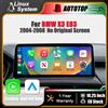 AUTOTOP Autoradio da 10,25 pollici con schermo touchscreen, risoluzione 1920x720p, sistema wireless Carplay e Android Auto, sistema operativo Linux, per BMW X3 E83 2004-2008, senza schermo originale, con