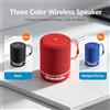 NONE Altoparlante Bluetooth portatile, rivestito in tessuto, 3W, Bluetooth 5.0, con radio FM, slot per micro SD, USB e ingresso AUX, ideale per viaggi all'aperto e per l'uso domestico.