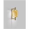 Vistosi RIFLESSO APPLIQUE A PARETE P AMBRA TRASPARENTE ORO SATINATO 3 L32CC LED 3000K 12W 1600lm DIMMERABILE