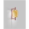 Vistosi RIFLESSO APPLIQUE A PARETE P AMBRA TRASPARENTE RAME SATINATO 2 L22CC LED 2700K 12W 1500lm DIMMERABILE