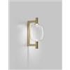 Vistosi RIFLESSO APPLIQUE A PARETE P CRISTALLO TRASPARENTE ORO SATINATO 3 L32CC LED 3000K 12W 1600lm DIMMERABILE