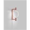 Vistosi RIFLESSO APPLIQUE A PARETE P CRISTALLO TRASPARENTE RAME SATINATO 2 L32CC LED 3000K 12W 1600lm DIMMERABILE