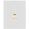 Vistosi RIFLESSO SOSPENSIONE P AMBRA TRASPARENTE ORO SATINATO 3 L22CC LED 2700K 12W 1500lm DIMMERABILE