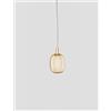 Vistosi RIFLESSO SOSPENSIONE P AMBRA TRASPARENTE RAME SATINATO 2 L32CC LED 3000K 12W 1600lm DIMMERABILE