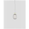 Vistosi RIFLESSO SOSPENSIONE P FUME' TRASPARENTE ORO SATINATO 3 L22CC LED 2700K 12W 1500lm DIMMERABILE