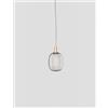 Vistosi RIFLESSO SOSPENSIONE P FUME' TRASPARENTE RAME SATINATO 2 L32CC LED 3000K 12W 1600lm DIMMERABILE