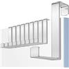 MOSUO Gancio per Porta, 10 Pezzi Porta Asciugamani Acciaio Inossidabile | Porta Appendiabiti, Ganci Appendiabiti Per Camera Da Letto, Bagno, Cucina, Armadietto, Argento