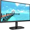 AOC 24B2XHM2 Monitor LCD da 24 pollici, VA Panel, Full HD, 4 ms, Refresh 75Hz, VGA, HDMI, Senza Bordi, Low Blue Light, Nero