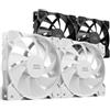 Mars Gaming MARSGAMING MF-PROX2 Bianco, Kit 2 Ventolas 120mm, Sistema Anti-Vibrazioni, Ultra-Silenzioso, Doppia Connessione 3PIN + 4PIN
