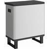 HOMCOM Pattumiera Automatica con Sensore 54L, 3 Scomparti, Secchi Interni Rimovibili, Acciaio Inox, Argento | Aosom Italy