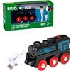 BRIO 33599 Locomotiva Ricaricabile con Mini Cavo USB, BRIO Treni-Vagoni-Veicoli, Età Raccomandata 3+