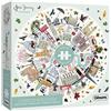 Gibsons Games - Puzzle circolare da 500 pezzi, puzzle con skyline di Londra, puzzle sostenibile per adulti, cartone riciclato al 100% di alta qualità, ottimo regalo per adulti, Gibsons Games