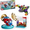 LEGO Marvel Spidey vs Green Goblin, giocattolo supereroe con figura di goblin verde, giocattolo Marvel per giovani fan dei supereroi, giocattolo Spider-Man per bambini di 4-6 anni, 10793