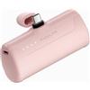 Kuulaa Power Bank 4500mAh,Ultra-piccolo&Ultra-compatto USB C Caricatore Portatile, Mini Powrbank Batteria Esterna per Android Samsung Galaxy/Note/OPPO/LG/Switch/Huawei/Xiaomi(Pink)