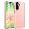 FLLAO Opaca Cover Compatibile con Samsung Galaxy A56 5G con 2 Vetro Temperato, [Della Fotocamera Protezione] Anticaduta Antiurto Anti-Graffio Anti-Impronte Hard PC Glassata Custodia Rosa
