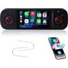 YZGWWIU Autoradio per Fiat Panda 2013-2025 - CarPlay & Android Auto, DAB+ | Linux Stabile, Avvio 3s, Audio DSP 24-bit, Bluetooth, RDS, Comandi Fisici Tramite Manopola, Comandi Al Volante -Plug & Play