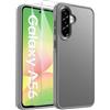 FLLAO Opaca Cover Compatibile con Samsung Galaxy A56 5G con 2 Vetro Temperato, [Della Fotocamera Protezione] Anticaduta Antiurto Anti-Graffio Hard PC Custodia Grigio