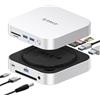 ORICO MiniLink 40Gbps Mac Mini M6/M5 Pro/M4 Dock con 2 scatole SSD NVMe | 7-in-1 docking station con 2 USB A 10 Gbps, SD/TF 4.0, M47P