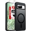 LeYi Cover Magnetica per Google Pixel 8 con 2 Pezzi Vetro Temperato (Nero) | Custodia per Pixel 8 (Non 8Pro)Traslucida Opaca Anti-Impronte Resistente ai Graffi Paraurti in TPU Antiurto Protettiva Case