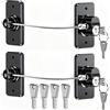 WILNIRY 2 Pezzi Blocca Bambini per Frigorifero e Cassetti, Blocca Chiusura Cassetti con Potente Adesivo, Sicurezza Chiudi Cassetti Bambini per Frigorifero Armadietto, Cassetto, Armadio (B-Nero-2Pezzi)
