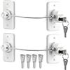 WILNIRY 2 Pezzi Blocca Bambini per Frigorifero e Cassetti, Blocca Chiusura Cassetti con Potente Adesivo, Sicurezza Chiudi Cassetti Bambini per Frigorifero Armadietto, Cassetto, Armadio-Blanc