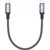 RAVIAD 40Gbps Cavo Dati USB Type-C 50CM, 240W PD3.1 Cavo Thunderbolt 4 USB4 | 8K@60Hz Nylon Ricarica Rapida Cavo USB C a USB C per iPhone 17 16 15 Pro Max Air, MacBook, iPad, Galaxy S26 S25, Pixel