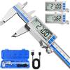 Preciva Calibro Digitale IP54, Schermo LCD, Ricarica Rapida USB-C | Calibro in Acciaio Inoxad, LCD Grande, Conversione MM/Inch, Auto-Off, Leggero e Portatile, per Officina, Meccanica, Fai da Te