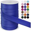 LEREATI Sbieco per Bordare 25mm x 50m Fettuccia in Raso Nastri in Sbieco per Cucito a Doppia Piega, Nastro per Tappezzeria per Cucito Bunting Cucitura Trapuntatura Orlatura (Blu Reale)