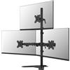 Neomounts DS45-600BL2-1 Supporto per tre monitor fino a 32 pollici