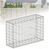 Floordirekt Lenox - Gabbione in metallo, 100 x 80 x 30 cm, rete zincata, dimensioni 5 x 10 cm, muro di pietra come recinzione da giardino, griglia per protezione della privacy