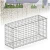 Floordirekt Lenox - Gabbione in metallo, 100 x 50 x 30 cm, rete zincata, dimensioni 5 x 10 cm, muro di pietra come recinzione da giardino, griglia per protezione della privacy