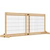 PawHut Cancelletto di Sicurezza per Cani 104-180x36x69cm Colore Legno | In Legno, Cancellino per Cani Estensibile da Interno, per Corridoio e Porte