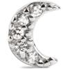 SINGULARU Orecchino da donna Mini Moon Spark Argento