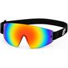 Birdz Eyewear Wing Skydiving Parasailing Occhiali con One Piece ReflecTech Orange Mirror Lens