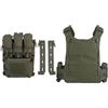 Generic Gilet Tattico a Sgancio Rapido con Pannello Posteriore e Tripla Tasca 5,56 | Pacco di Espansione con Cerniera Compatibile MOLLE for Training Outdoor, Airsoft e Configurazione Attrezzatura