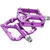 FACULX Pedali Piatti Lega Alluminio Cuscinetti DU Robusti | Lega alluminio resistenza, per superficie antiscivolo, 118x98mm, ideale off-road, leggero e durevole