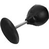 MAJORMENCH Pungiball da tavolo nero in PVC con ventosa grande e molla | Pompa ad aria inclusa, supporto a molla e fissaggio stabile, per scarico della tensione e allenamento della coordinazione,