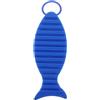 BESTonZON Spazzola per Pulizia Bilanciere Pieghevole, Blu a Forma di Pesce | Setole Morbide Nano, Design Curvo Pieghevole Anello, per Manubri e Macchine Palestra