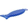 Luxshiny Spazzola Pulizia Flessibile Bilanciere a Forma di Pesce Blu | Setole Morbide Nano, Design Pieghevole e Curvo, Laccio per Appenderla, per Casa e Palestra