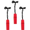 JUMPLAWN 3 Pezzi Mini Contenitore Ermetico a Vite per Snorkeling e Viaggio, Rosso | Plastica Chiusura a Torsione, Struttura Galleggiante, Laccetto Regolabile, Uso Subacqueo
